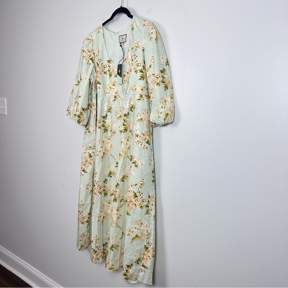 TUCKERNUCK Aqua Watercolor Marlena Dress LARGE - Picture 10 of 14